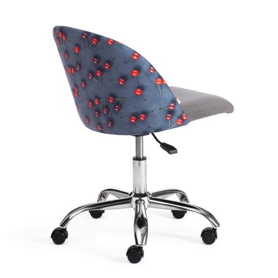 Кресло TetChair Melody Botanica 08 cherry/29 (ткань/флок, серый)