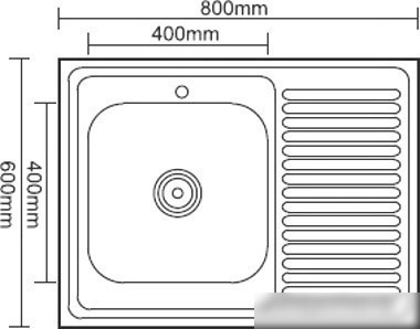 Кухонная мойка Ledeme L98060-L