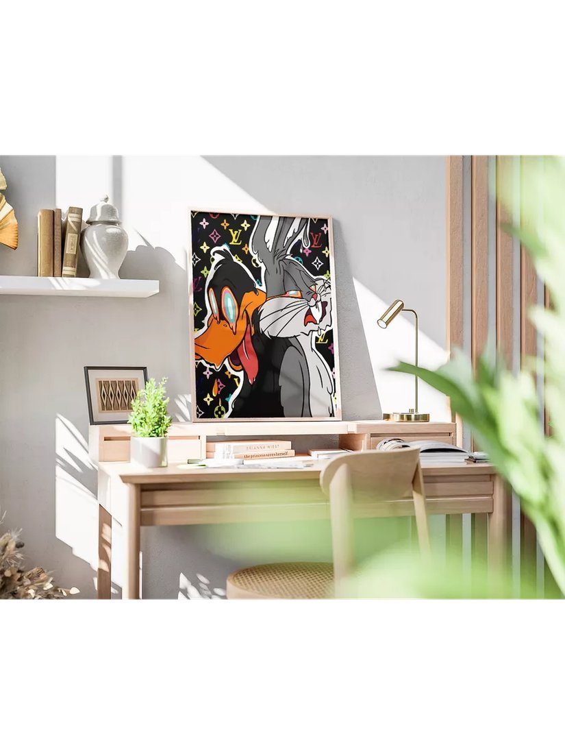 Картина по номерам PaintLine Даффи Дак и Багз Банни PL-00307