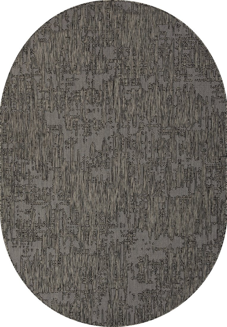 Циновка Merinos Kair S144-OVAL-BLACK-GRAY (1.6х3)