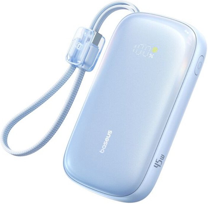 Внешний аккумулятор Baseus EnerFill FC21 Qpow 3 Ultra 10000mAh 45W (голубой) Внешний аккумулятор Baseus EnerFill FC21 Qpow 3 Ultra 10000mAh 45W (голубой)