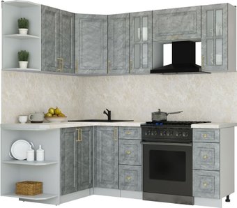 Кухонный модуль Интерлиния Мила Шато 1.5x2.1 LV (керамика/керамика/опал светлый)