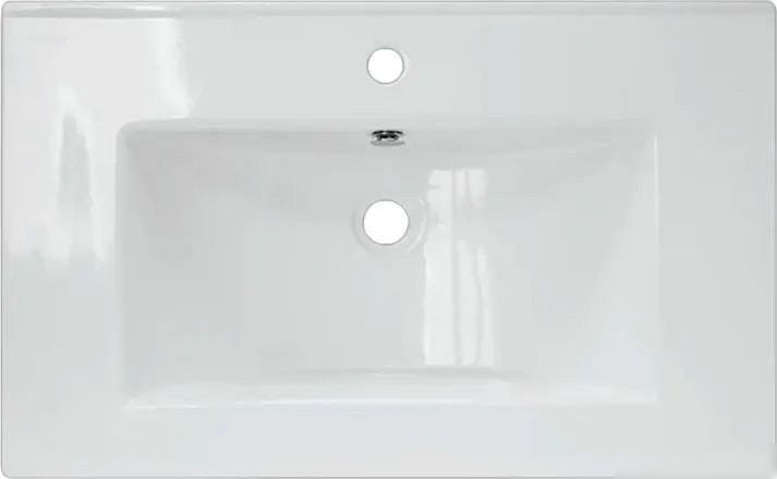 Mixline Тумба с умывальником Байкал 75 550385 + Luxe Quadro 75 QDR75SLWB01
