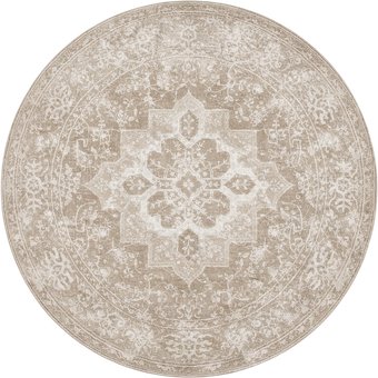 Ковер для жилой комнаты LAXMI Comfort 329 круг (1.2x1.2, Beige/Beige)