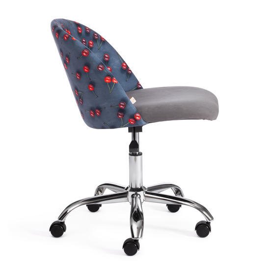 Кресло TetChair Melody Botanica 08 cherry/29 (ткань/флок, серый)