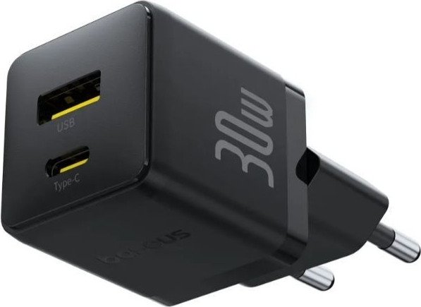 Сетевое зарядное Baseus Palm Fast Charger C+U 30W EU P1011160A113-01 (черный)