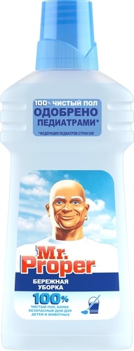 Средство для напольных покрытий Mr. Proper Бережная уборка 0.5 л