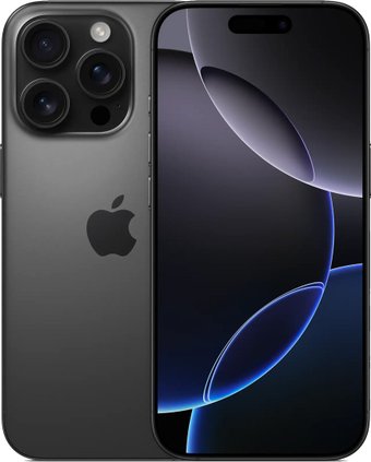 Телефон Apple iPhone 16 Pro Dual eSim 256GB (черный титан)