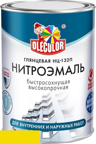 Эмаль Olecolor НЦ-132П 0.7 кг (желтый)