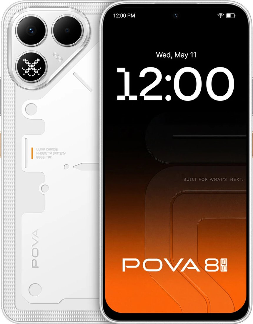 Телефон Tecno Pova 8 5G LK6 8GB/128GB (пиксельный белый)