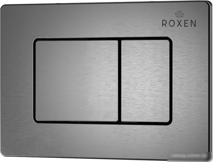 Унитаз подвесной Roxen Porto One Rimless 6 в 1 StounFix Slim 618703 (оружейная сталь/металл)