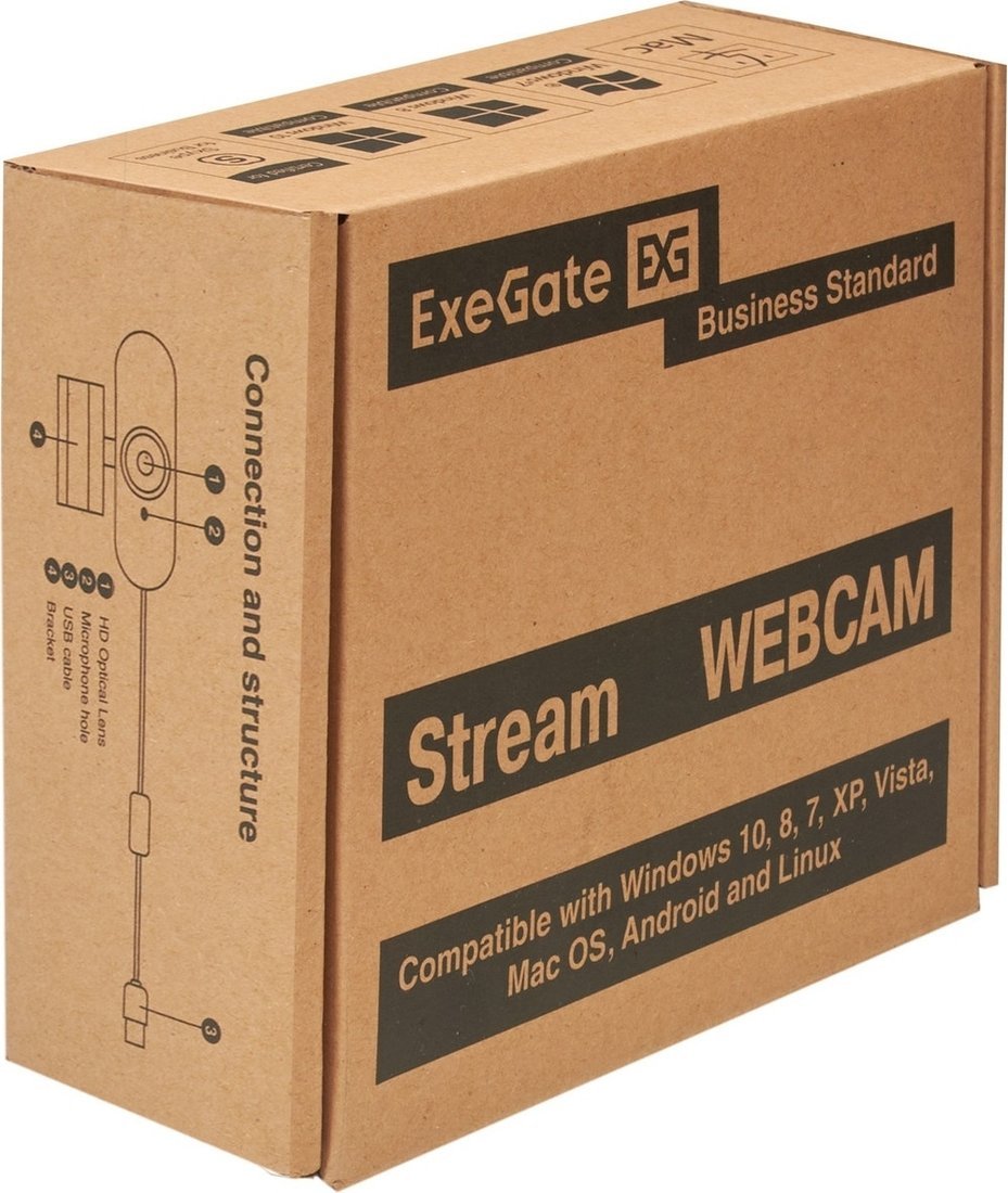 Веб-камера для стриминга ExeGate Stream C925 Wide FullHD T-Tripod
