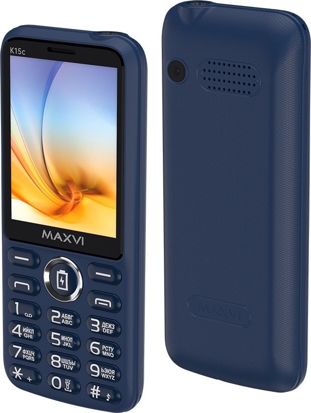 Кнопочный телефон Maxvi K15c (синий)