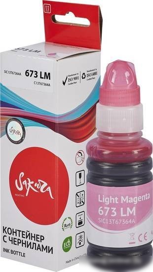 Чернила Sakura Printing SIC13T67364A (аналог Epson 673 LM)