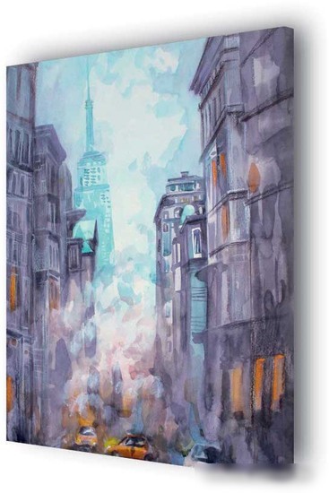 Картина Stamprint Фиолетовый город АT008 (85x60)