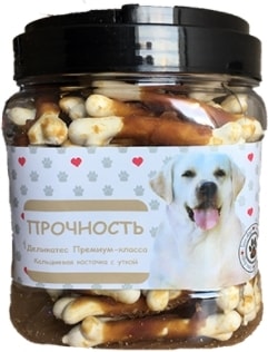 Лакомство для собак O'dog Прочность - Кальциевая косточка с уткой 750 г