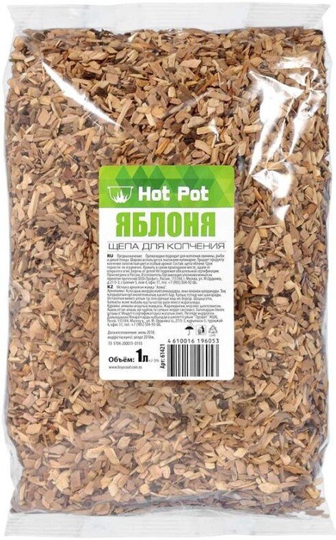 Щепа для копчения Hot Pot Яблоня 61663 (1 л) Щепа для копчения Hot Pot Яблоня 61663 (1 л)