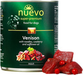 Корм для собак Nuevo Adult Venison with pasta, cranberry and safflower oil 0.4 кг