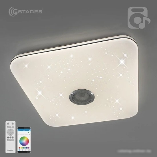 Светильник-тарелка Estares Music Rgb 80W S-APP-430-WHITE/CHROME-220-IP20
