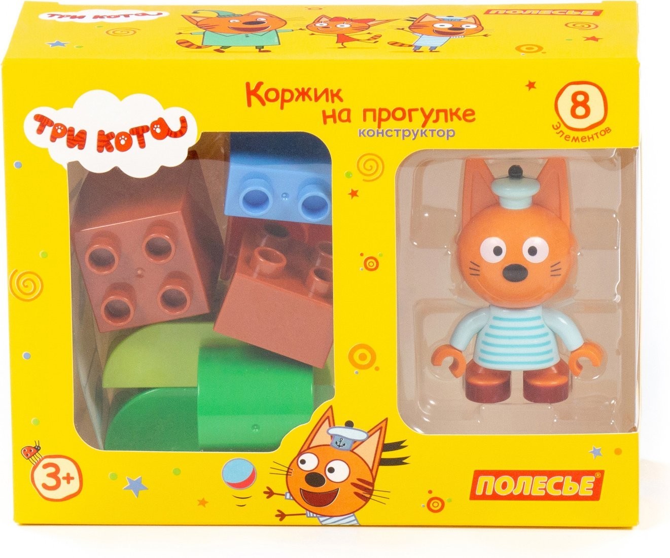 Конструктор Полесье Макси. Три кота. Коржик на прогулке 63745 (8эл)