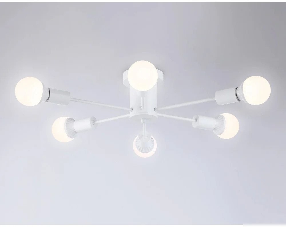 Припотолочная люстра Ambrella light Traditional TR80401/6 WH (белый)