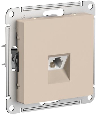 Розетка телефонная Systeme Electric AtlasDesign ATN001281 (песочный)