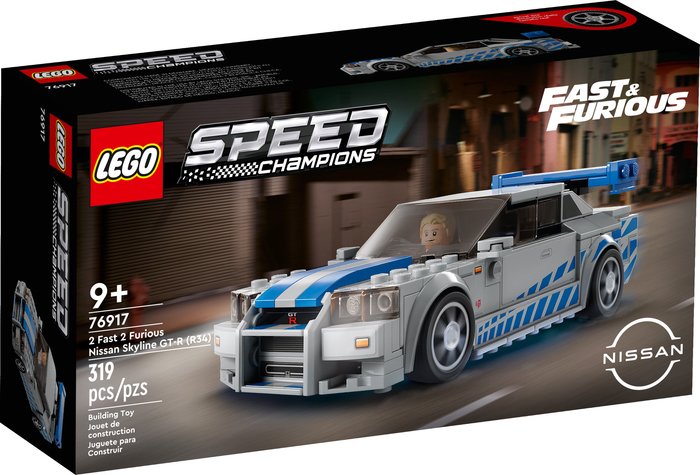 Конструктор LEGO Speed Champions 76917 Двойной Форсаж: Nissan Skyline GT-R (R34)