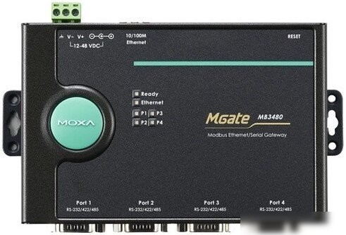 Конвертер Moxa MGate MB3480
