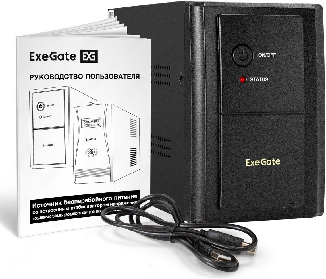 Источник бесперебойного питания ExeGate SpecialPro UNB-2000.LED.AVR.2SH.2C13.RJ.USB EX292607RUS