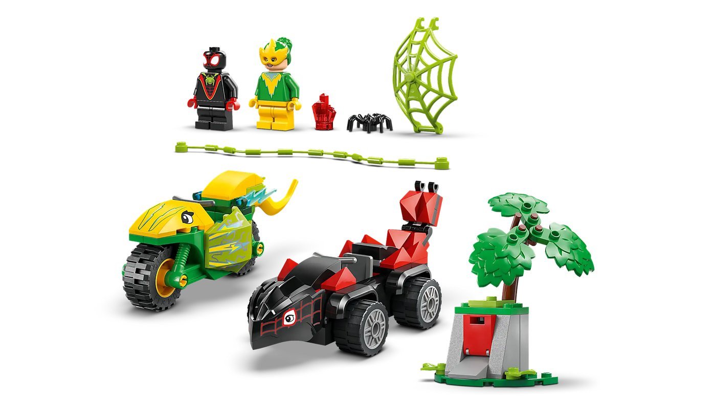 Конструктор LEGO Marvel Погоня Диногонщика Спина за Электро 11198