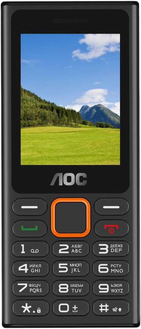 Кнопочный телефон AOC A245 (черный)
