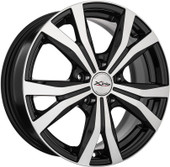Литые диски X'trike X-119 16x6.5" 5x114.3мм DIA 67.1мм ET 35мм BK/FP
