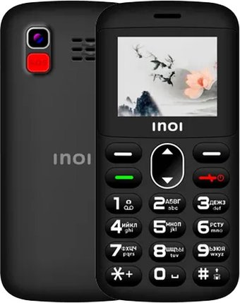 Кнопочный телефон Inoi 148 Senior 4G (черный)