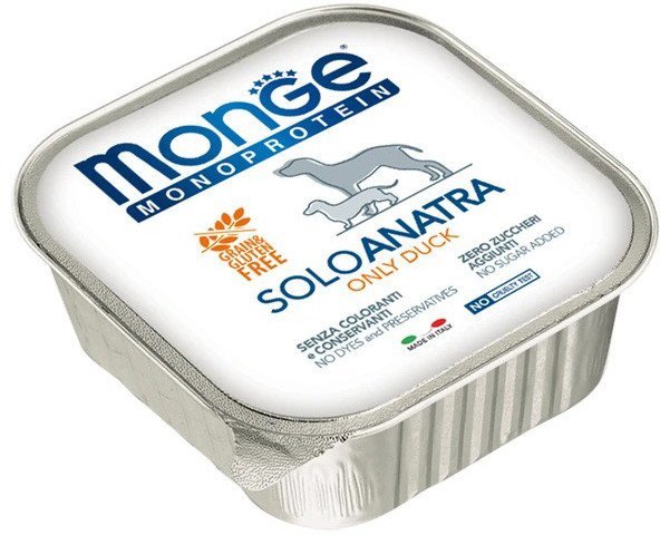 Сухой корм для собак Monge Monoprotein с уткой и ламистер (150 г)
