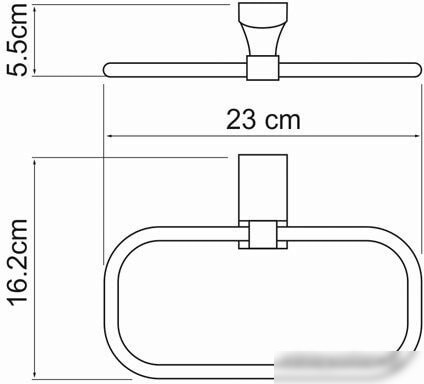 Держатель для полотенца Wasserkraft Leine K-5060