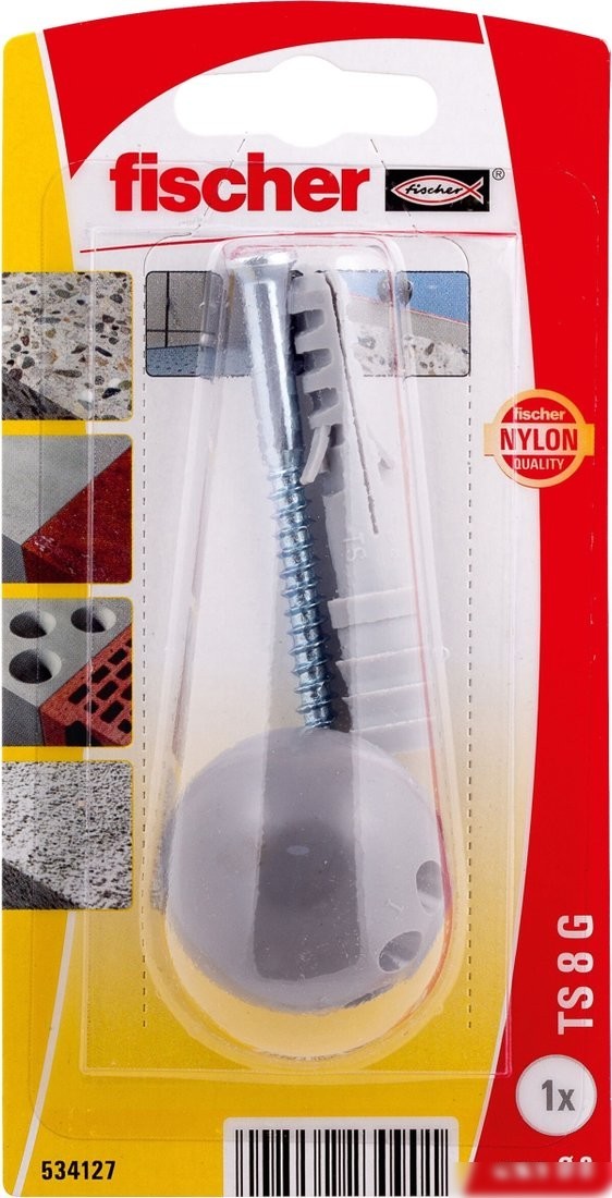 Упор дверной Fischer TS 8 G K NV 534127