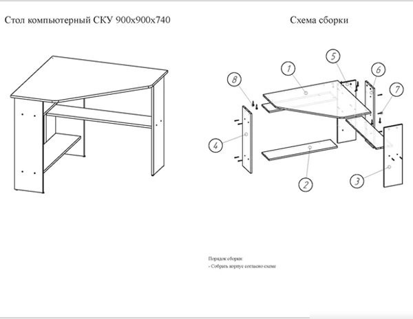 Стол Поставымебель СКУ-01 1 90х90х74 (белый)