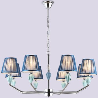 Подвесная люстра Ambrella LH75063/8 CH/DB (хром/темно-синий)