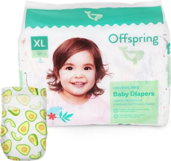 Подгузники Offspring XL 12+ кг Авокадо OF01XL30AVO (30 шт)