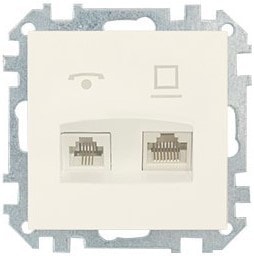 Розетка компьютерная Bylectrica Стиль ТРК-004 (бежевый)