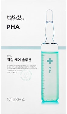 Косметика по уходу за лицом Missha Маска для лица Mascure Peeling Solution Sheet Mask PHA 28 мл