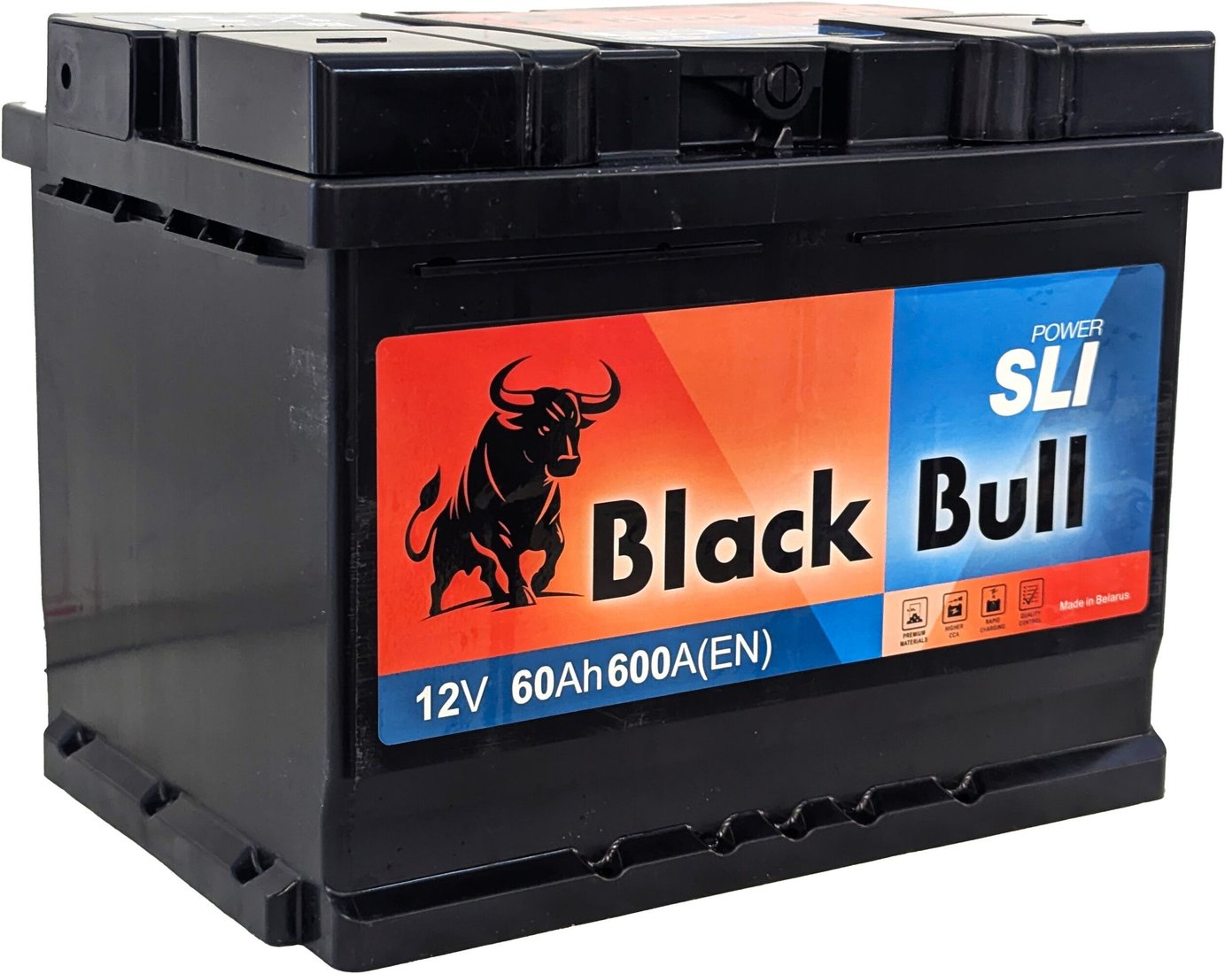 Автомобильный аккумулятор Black Bull SLI R+ (60 А·ч) Автомобильный аккумулятор Black Bull SLI R+ (60 А·ч)
