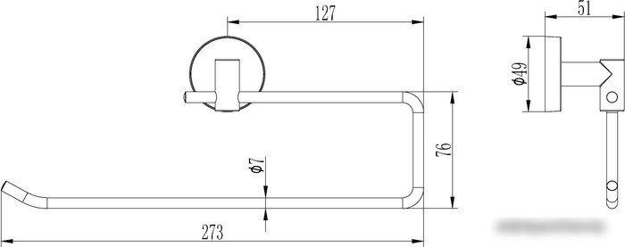Держатель для бумажных полотенец Ledeme L1703-2