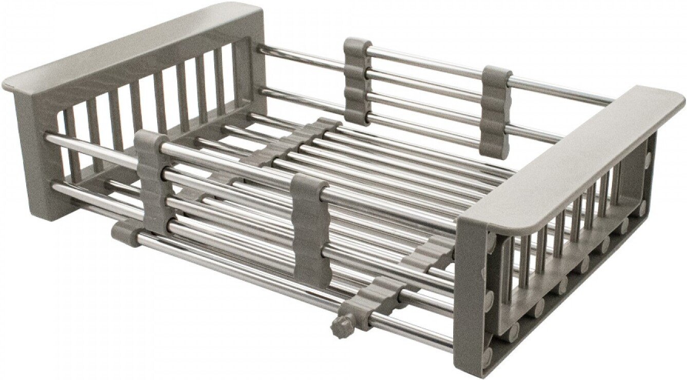 Кухонная мойка Schtoff Best Premium Silver 5550 + коландер KR-1 GREY + дозатор SD-1 SILVER