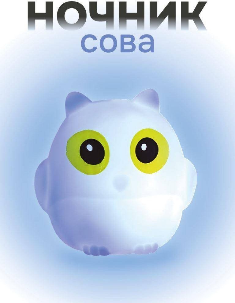 Ночник ILikeGift Little owl 149-009-03 (голубой)