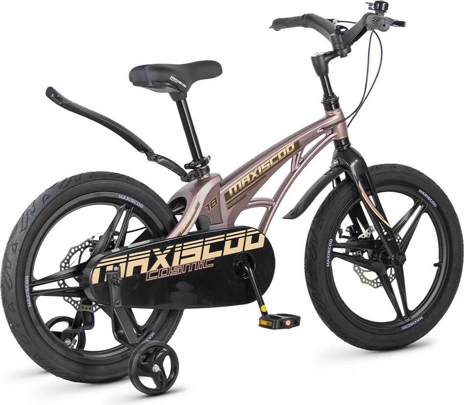 Детский велосипед Maxiscoo Cosmic Deluxe 18 2026 MSC-C1855D (бронзовый матовый)
