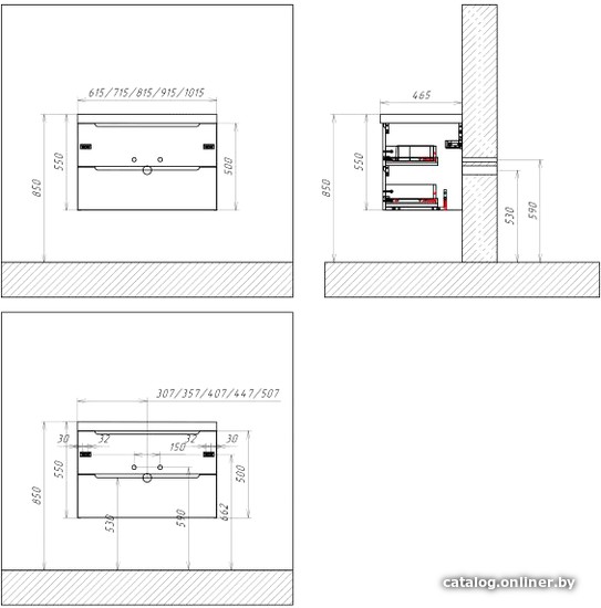 BelBagno Тумба под умывальник Etna-900-2C-SO-WO-P (rovere bianco)