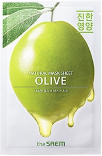 The Saem Маска для лица тканевая Natural Olive (21 мл)