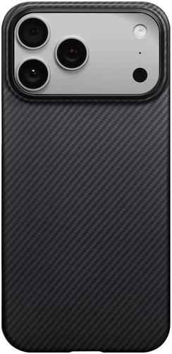 Чехол для телефона Pitaka Ultra-Slim для iPhone 17 Pro (600D Black/Grey Twill)