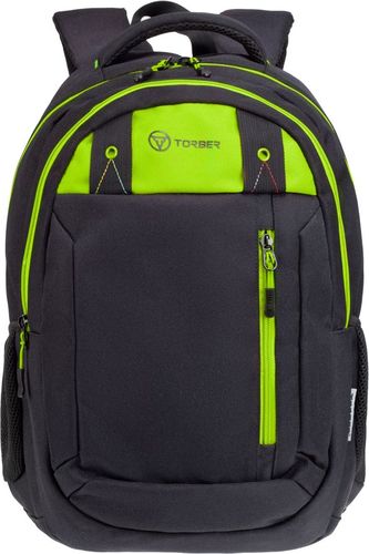 Школьный рюкзак Torber Class X T5220-22-BLK-GRN
